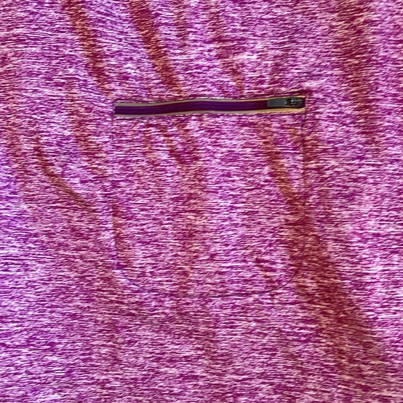 4/$19 like new Tangerine heather purple/pink workout pullover jacket size XL - Picture 3 of 6